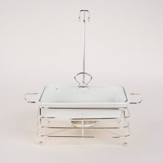 طبق تقديم مع سخّان مربع&nbsp;