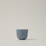 Dallaty blue porcelain and glass tea and Saudi coffee cups set 18 pcs image number 3