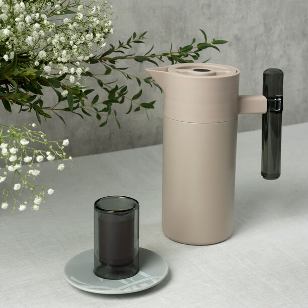 Stainless Steel Vacuum Flask 1200Ml Beige image number 3
