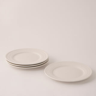 La Mesa embossed porcelain pack of 4 pcs side plate