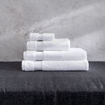 100% egyptian cotton bath towel, white 70*140 cm image number 4