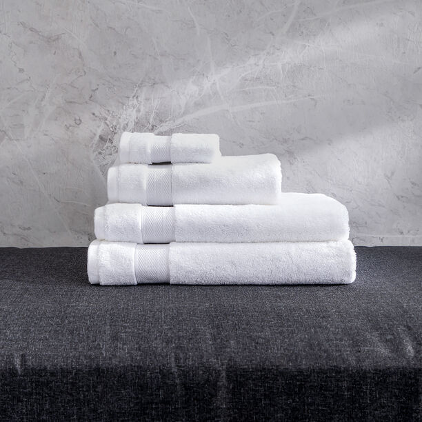100% egyptian cotton bath towel, white 70*140 cm image number 4
