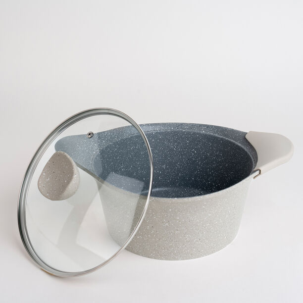 Alberto almuinum 8pcs cookware set, light brown image number 3