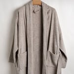 Ultra soft bathrobe, beige size L/XL image number 0