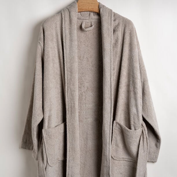 Ultra soft bathrobe, beige size L/XL image number 0