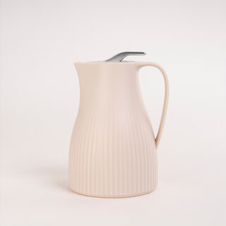 Plastic Vacuum Flask Bear Beige 1L