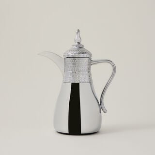 Dallaty jambiyah set of 2 silver steel vacuum flask
