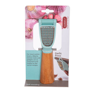 Alberto Garlic Presser With Wooden Handle