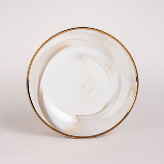 La Mesa 18 Pcs Porcelain Dinner Set Serve 6 Honey&nbsp;