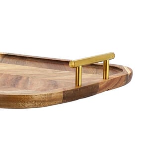 Acacia wood serving tray 55*30*5.4 cm