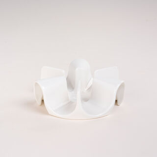 دلتي سخان طعام بورسلين ابيض 14*14*4.7 سم