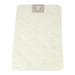 Cottage Bath Mat White 60X90 Cm