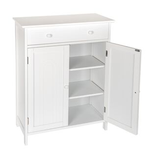 Wooden Cabinet Bathroom 2 Doors White