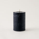 LED rustic candle in black 10*15cm image number 0
