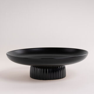 La Mesa black porcelain plate 28 cm