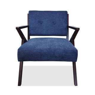 هومز كرسي بذراعين أزرق 73*87*82 سم