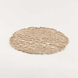 لا ميسا مفرش أطباق جوت 38سم، بيج