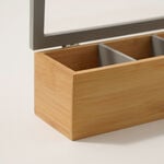 Dallaty bamboo tea box 3 sections, beige image number 2