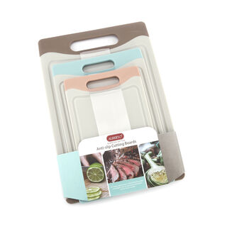 Alberto 3 Pieces Plastic Cutting Board Assorted Colors
