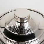 سلة من البامبو مع وعاء تقديم بغطاء لون ذهبي/حجم صغير image number 2