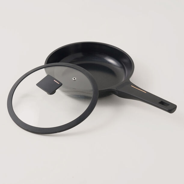 ألبرتو مقلاة ألومنيوم مع غطاء 1.2 لتر، أسود image number 1