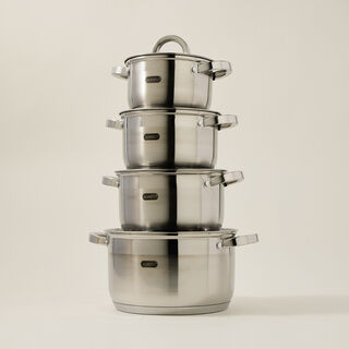 Alberto 12Pcs Stainless Steel Cookware Set