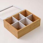 Dallaty tea box 6 sections beige image number 1