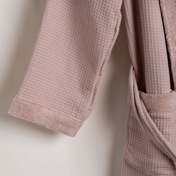 Ambra pink cotton bathrobe S/M image number 4