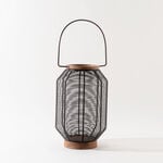 "Homez cage lantern black metal and wood 20*20*30cm image number 0