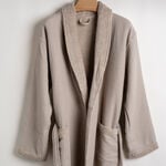 Ambra beige cotton bathrobe S/M image number 0