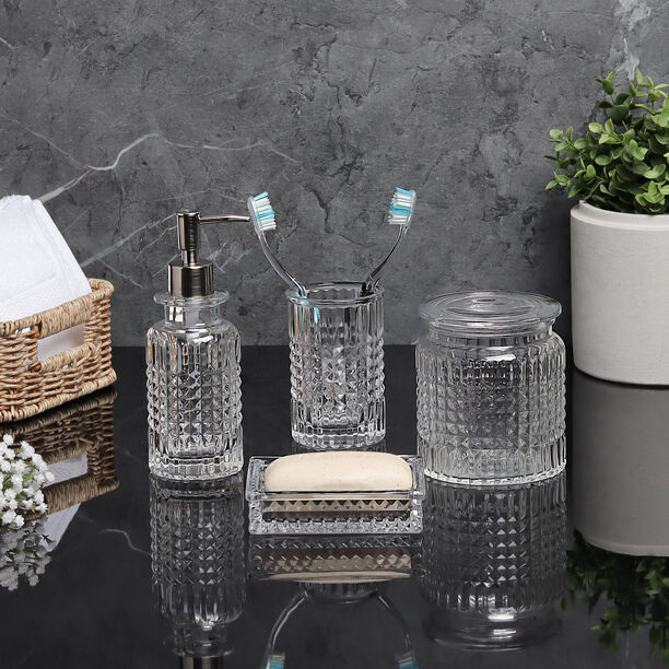 Homez crystal 4 pcs bath set image number 0
