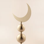 Homez Ramadan Decorative Crescent Design, Silver 17*20*89Cm image number 2