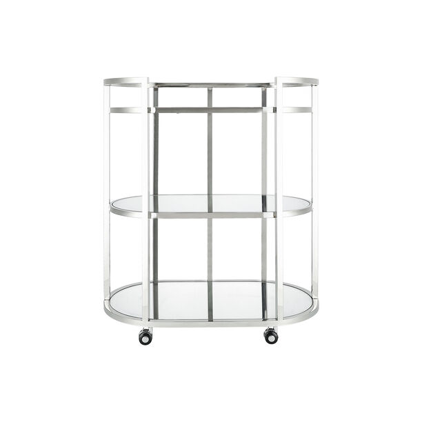 Trolley Ssteel Silver 3 Tier 75.5*43*90 cm image number 1