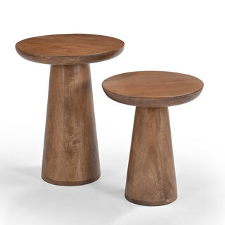 2 Piece Side table Set 40*40*50 cm, 35*35*40 cm