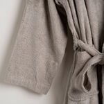 Ultra soft bathrobe, beige size L/XL image number 3