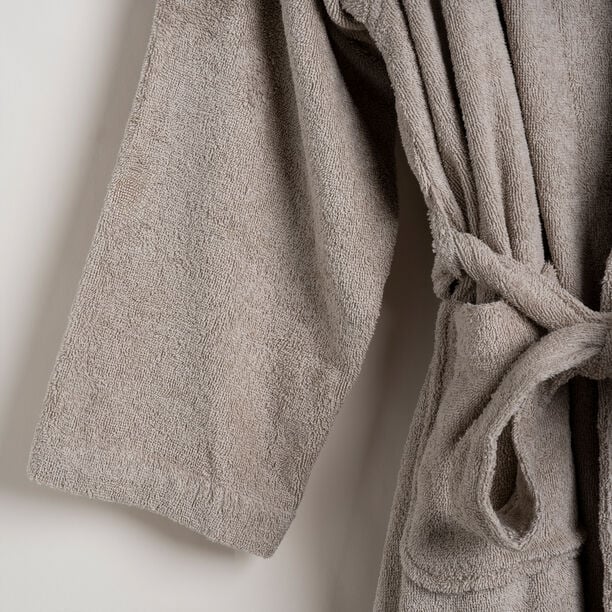 Ultra soft bathrobe, beige size L/XL image number 3