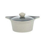 Alberto 10 piece granite cookware set cream color image number 6