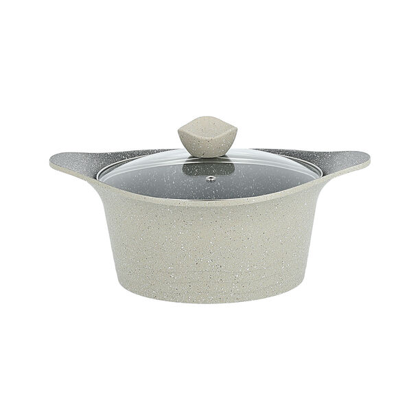 Alberto 10 piece granite cookware set cream color image number 6