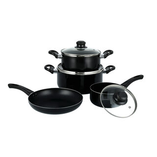 Pentola 7Pcs Non Stick Cookware Set, Black