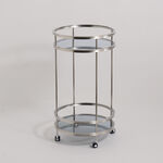 Homez metal two tier serving trolley 50*90cm, silver image number 0