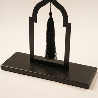 Homez Ramadan Decorative Cresct Design, Black 40*9*25Cm
