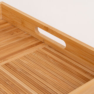Dallaty natural bamboo serving tray 37.8*37.8*5 cm