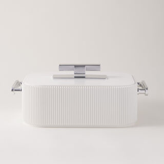 La Mesa stainless steel food warmer 4L in silver