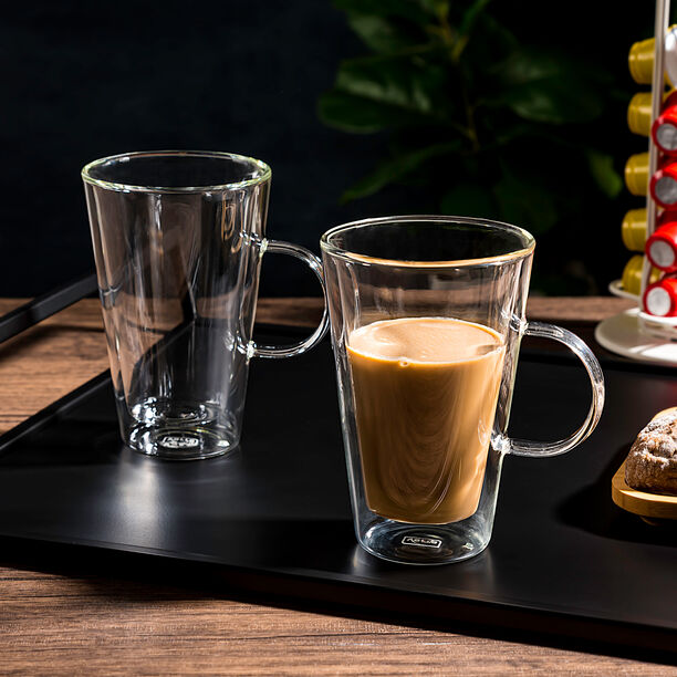 Mug Set 2 Pieces Double Wall Plain 350Ml Veer image number 6