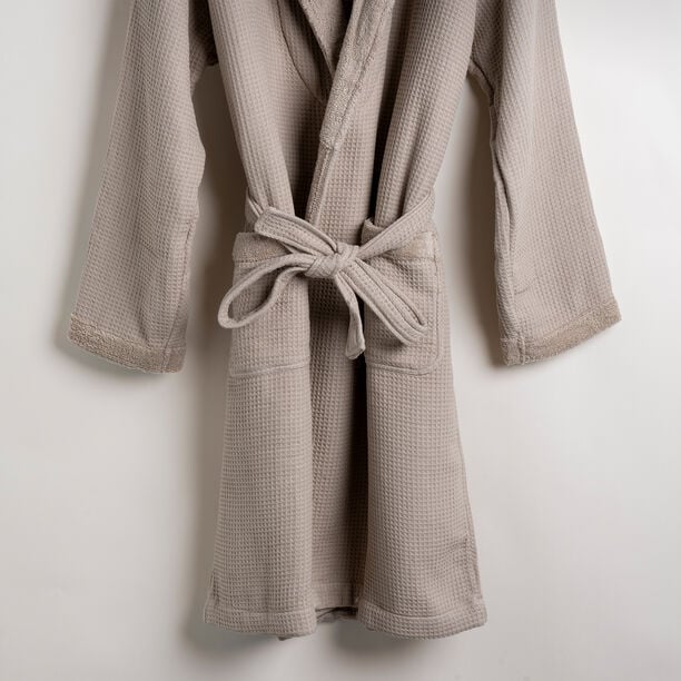 Ambra beige cotton bathrobe S/M image number 5