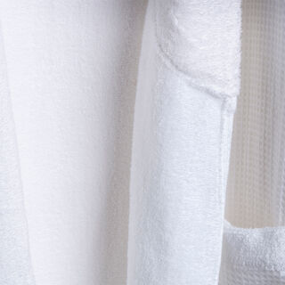 Ambra white cotton bathrobe L/XL