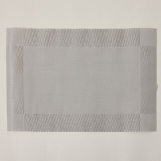 لا ميسا طقم لبادات مائدة بلاستيك رمادي 4 قطع 30*45 سم