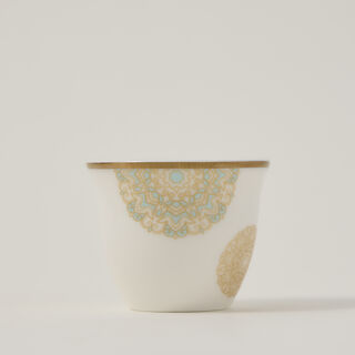 طقم قهوة عربي 12 قطعة لون ذهبي من لاميسا