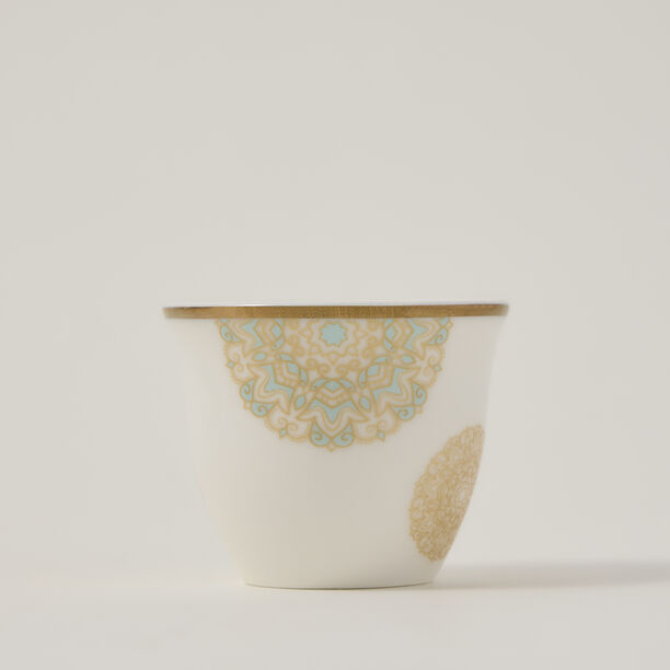 طقم قهوة عربي 12 قطعة لون ذهبي من لاميسا image number 1