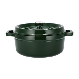 Alberto cast iron dark green casserole 28 cm